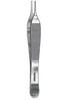 Iris Tissue Forceps, 1x2 teeth, straight, 4" (Each)
