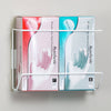 Glove Box Holder, Double Vertical, Wire, White (Each)