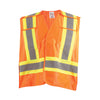 Safety Vest 5 PT Traffic Hi-Viz Orange 4 Pocket, One Size Fits All