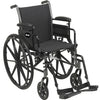 Cruiser III Wheelchair w/ Flip Back Detachable Armrests & Swing-Away Footrests, 26" (Each)