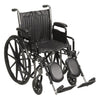 Silver Sport 2 Wheelchair w/ Detachable Full Arms & Swing Away Elevating Footrests, 18" Seat