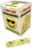 AWC Emoji Adhesive Strip Bandages, 3/4" x 3", (100/Box)