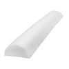 CanDo Foam Roller, White PE Foam, Half-Round 6" x 36" (Each)