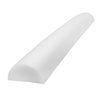 CanDo Foam Roller, White PE Foam, Half-Round 6" x 48" (Each)