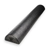 CanDo Foam Roller, Black Composite Foam, Extra Firm, Half-Round 6" x 36" (Each)