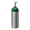 Aluminum Jumbo "D"  Oxygen Cylinder EMPTY 22.0 Cu.Ft./623 Litres with Post Valve (Each)