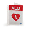 Philips 3-Way AED Wall Sign, Red (Each)