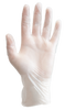 PRIMED Clear PF Vinyl Exam Gloves, Small (150/Box)