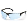 Glasses Venture 3 Infinity Blue Lens Anti Fog w/Black Frame