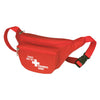 Safecross Fanny Pack w/ 2 Pockets, Red, 9½" x 5½" x 3¼" (Each)