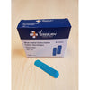 Vereburn Blue Metal Detectable Fabric Strip Bandage 3/4" x 3", 100/Box