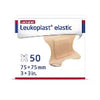 Leukoplast Elastic Lightweight Fabric Bandage, Winged, 7.5cm x 7.5cm (50/Box)