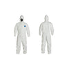 Tyvek Hooded Coverall, White W/ Elastic Wrist & Ankle, 2XL (25/Case)