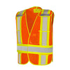 WASIP 5 Point Tearaway Mesh Traffic Vest w/ 5 Pockets, Universal (Each)