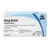 Sting Relief Antiseptic Wipes (10/Box)