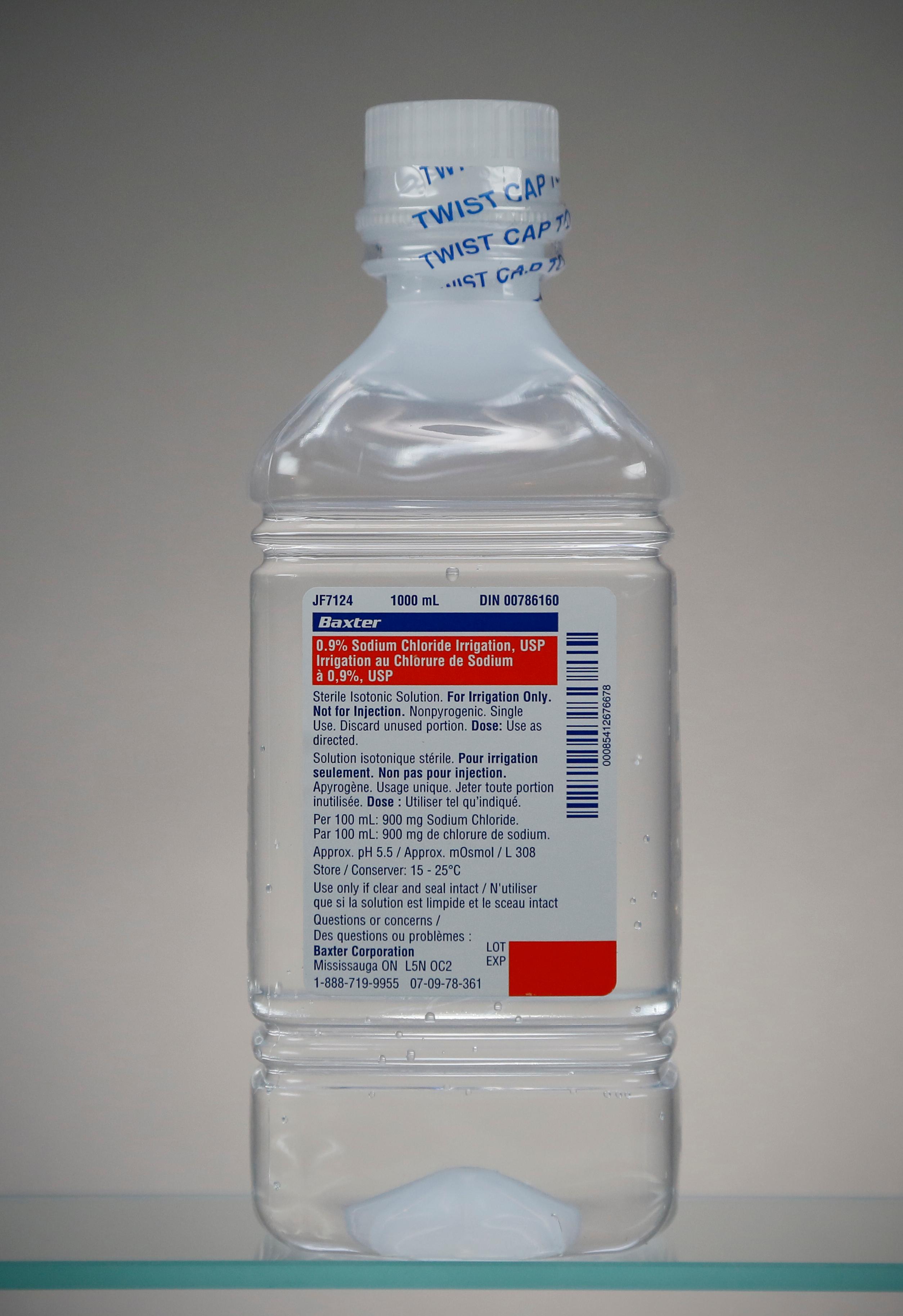 Sodium Chloride 0.9% IV Solution 1000 mL Bag, 12/case - ICU